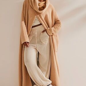 Free People Beach OMG Pullover - Tan Hoodie